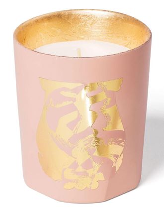 Cire Trudon X Maître Tseng Pink Sous Un Ciel De Pétales Classique Scented Candle - Unisex - Cotton/Wax/Gold Leaf/Ceramic