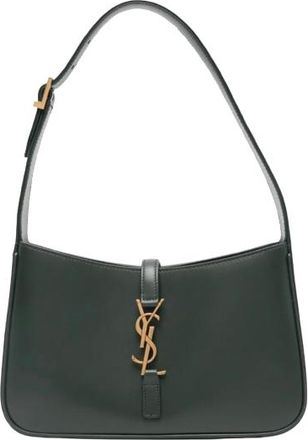 Saint Laurent Grey Calfskin Le 5 A 7 Hobo