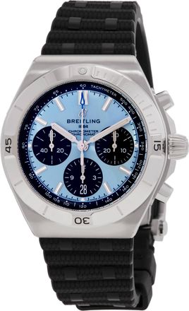 Breitling Chronomat Chronograph Automatic Chronometer Blue Dial Mens Watch PB0158101C1S1