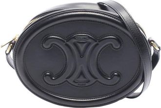 Celine Pre-owned Celine Small Calfskin Cuir Triomphe Oval Crossbody Unisex 4RY4KQGDO3FW5TNH