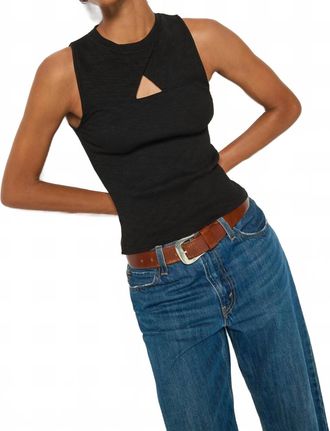 Nation Ltd Ellie Keyhole Top In Jet Black