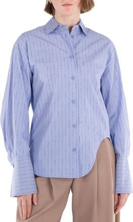 The Attico Eliza Logo Poplin Shirt