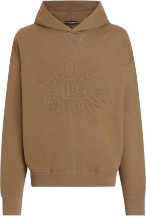 Dolce & Gabbana Stijlvolle Sweatshirt met Uniek Ontwerp - Heren - Hoodies - Bruin - S - Hoodies & sweatvesten