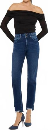 Kancan Rae Straight Leg Jeans In Blue