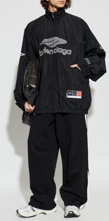 Balenciaga Jacket With Stand-up Collar, Mens, Black