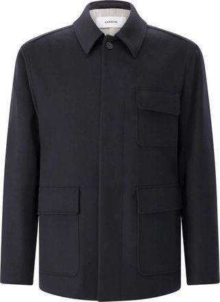 Lardini Enkelrijige wollen jas - Heren - Zomerjassen - Zwart - XL - Wol - Jassen