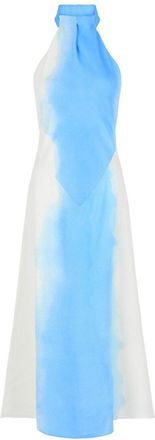 Ferragamo Abstract-Print Halter Neck Dress