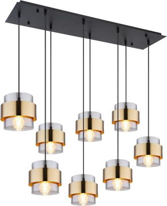 Globo Lighting L&aacute;mpara Colgante - Milley - Dorado - Vidrio - Gran - Globo