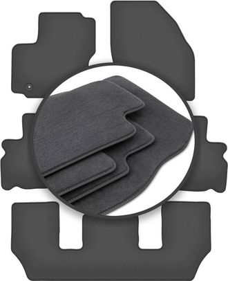 OEM Alfombrillas Premium Para Ford Galaxy Mk2 7 Plazas (2006-2011)