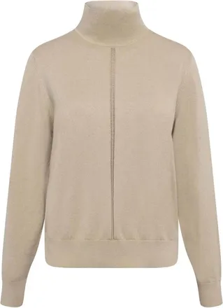 HUGO BOSS Dames-trui met col, normale pasvorm (Roest/Koper)