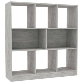 vidaXL Estanter&iacute;a Librer&iacute;a Contrachapada Gris Hormig&oacute;n 97,5x29,5x100cm Vidaxl