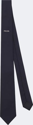 Prada Corbata de seda con logo