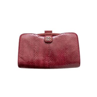 Chanel Pre-owned Vintage Clutch - Dames - Pre-owned - Rood - Maat: ONE Size Leer