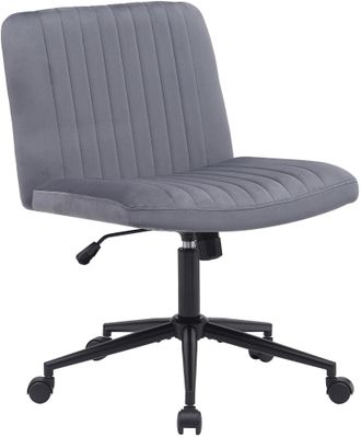 Clp Silla De Oficina Kingman Gris Oscuro Terciopelo