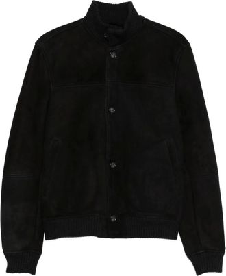 ERALDO suede jacket - Black