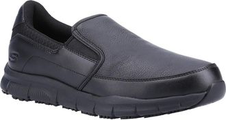 Skechers Mens Nampa Groton Occupational Safety Shoes - Black Other Material/Textile - Size UK 7