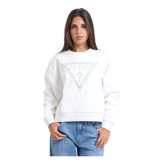 Guess Sweaters - Dames - Sweatshirts - Wit - S - Katoen - Hoodies & sweatvesten