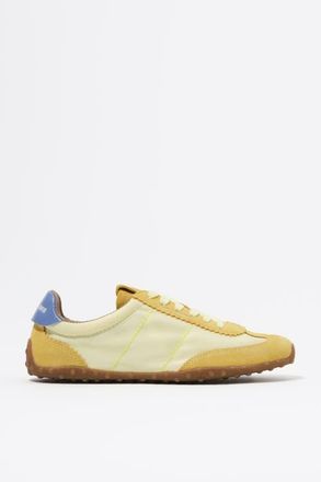Bimba & Lola Suede Nylon 13 29 Sneaker in Yellow at Nordstrom, Size 40