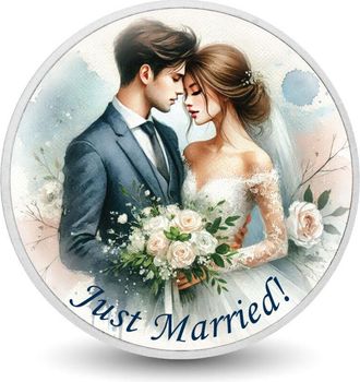 OEM Reci&eacute;n Casados - Momento De Puro Amor - Moneda De Plata De 1 Oz