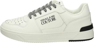 Versace Jeans Couture Lage leren sneakers met uitneembare binnenzool - Heren - Sneakers - Wit - 44 EU - Leer - Schoenen