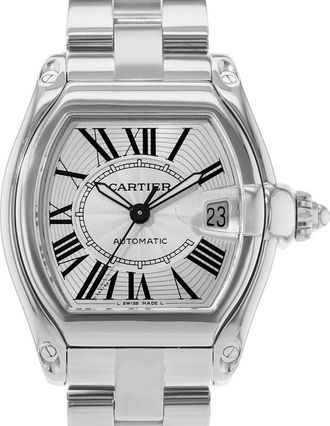 Cartier Pre-owned Cartier Roadster Automatic Silver Dial Mens Watch W62025V3