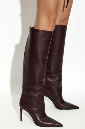 Dsquared2 Leather Heeled Boots, Womens, Brown