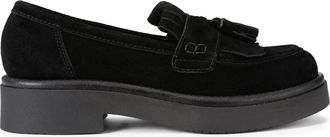 Kurt Geiger Womens Suede Mylo Loafers - Black - Size UK 7