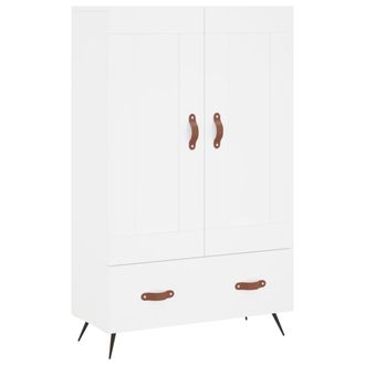 vidaXL Vidaxl - Aparador Alto Madera De Ingenier&iacute;a Blanco 69,5x31x115 Cm