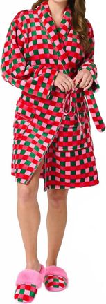Shiraleah Checkered Robe In Multi