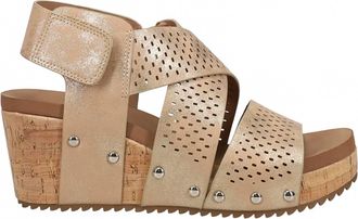 Corkys Footwear Womens Guilty Pleasure Sandal In Gold