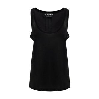 Tom Ford Dames, Tops, Zwart, Maat: 3XS Zijde