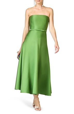 Sachin & Babi Darian Strapless Satin A-Line Gown in Green Garnet at Nordstrom, Size 4