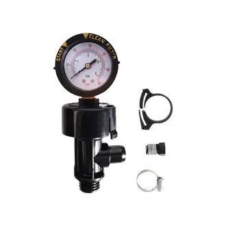 OEM 98209800 V&aacute;lvula De Alivio De Presi&oacute;n Manual De Alto Flujo/conjunto De V&aacute;lvula De Alivio De Presi&oacute;n De Aire Manual Con Man&oacute;metro Para Filtro De Piscin