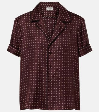 Saint Laurent Printed silk shirt