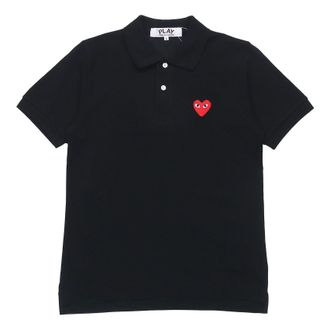 Comme Des Gar&ccedil;ons (WMNS) COMME des GARCONS PLAY Polo Red Emblem Black AZ-T005-051-1