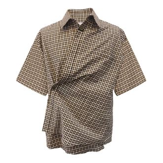 Martine Rose Short Sleeve Shirts, male, Multicolor, Size: XL Check-pattern Short-sleeve Shirt