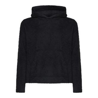 Roberto Collina Cappuccio ML Brushed Comfort Fit - Heren - Sweatshirts & Hoodies - Zwart - Maat: XL Katoen