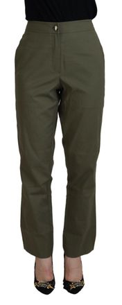 Laurel Cotton High Waist Women Tape Womens Pants
