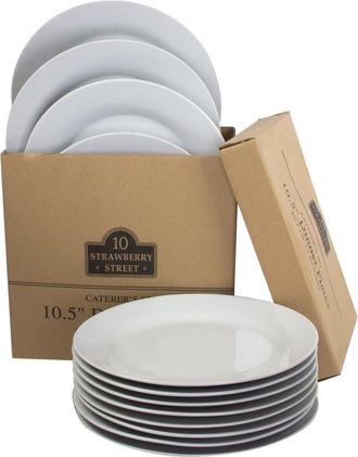 Ten Strawberry Street Set Of Twelve 10.5In Round Dinner Plates