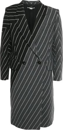 Stella McCartney Cappotto a righe - Grigio