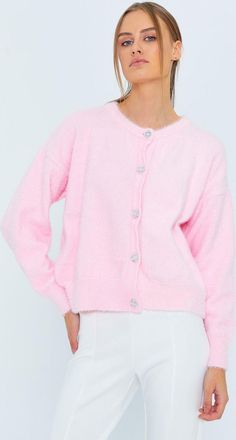 Mixray Geknoopte Oversized Gestructureerde Cardigan