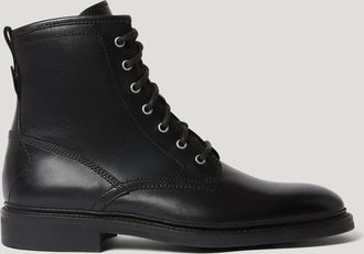 Belstaff Shelton Boot Smooth Leather Black Size UK 10