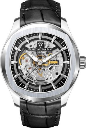 Christian Van Sant Mens Romeo Black Dial Watch