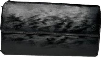 Louis Vuitton Pre-owned Louise Wallet - Dames - Vintage Accessoires - Zwart - ONE Size - Leer - Vintage