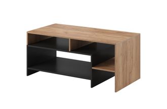 AKL FURNITURE Mesa de centro efecto madera Blanco