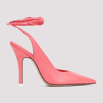 The Attico Womens Pink Leather Venus Pumps - Light Pink - Size EU 36