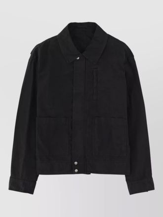 Dries Van Noten collared jacket featuring practical front pockets