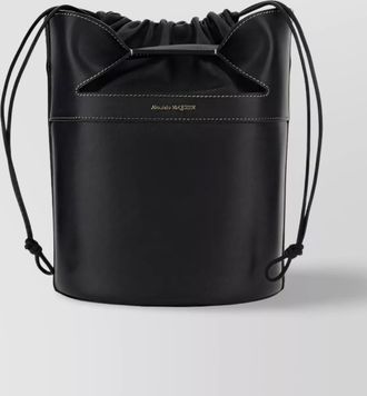 Alexander McQueen luxe lambskin bucket bag