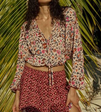 Natalie Martin Amelia Top In Wildflower Spice
