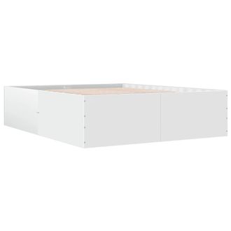 vidaXL Vidaxl - Estructura De Cama Madera De Ingenier&iacute;a Blanca 160x200 Cm